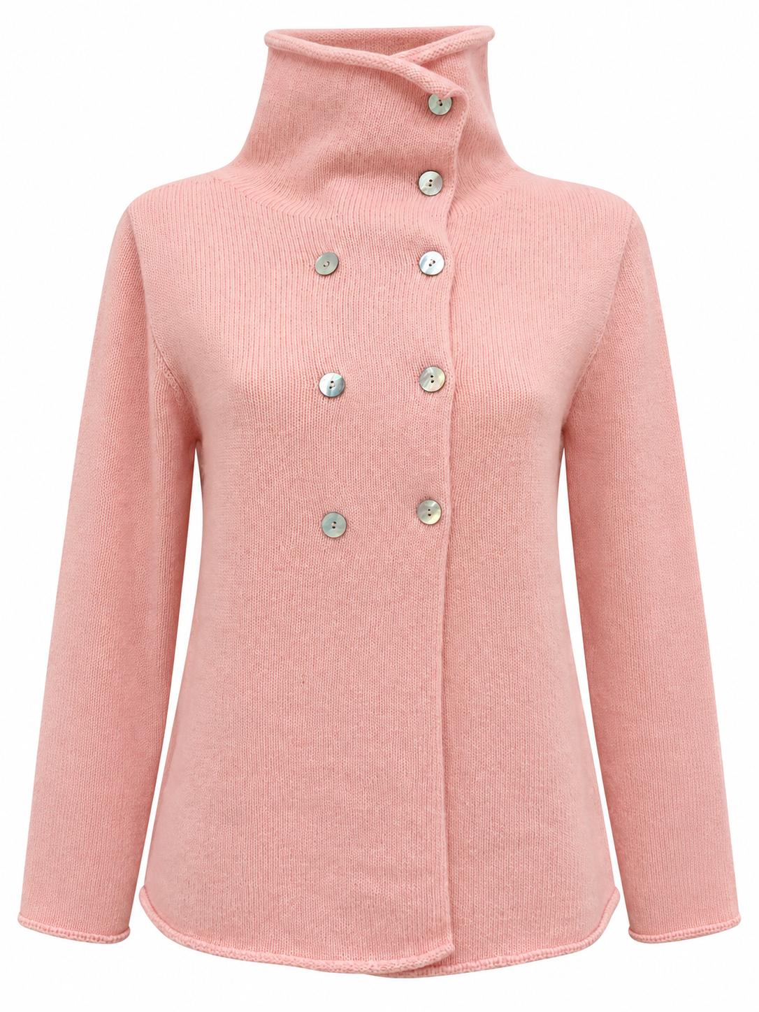 Cardigan doppiopetto pura lana