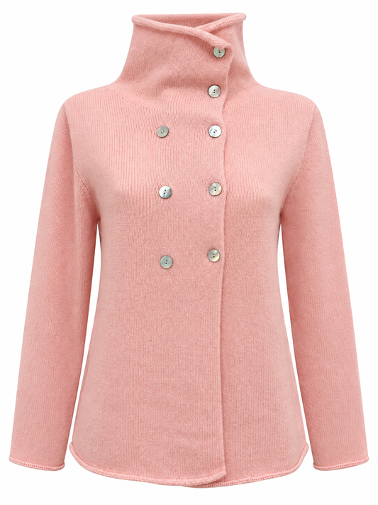 Cardigan doppiopetto pura lana