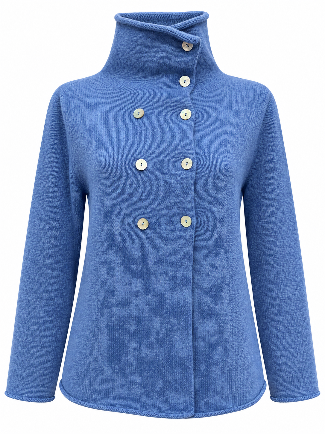 Cardigan doppiopetto pura lana