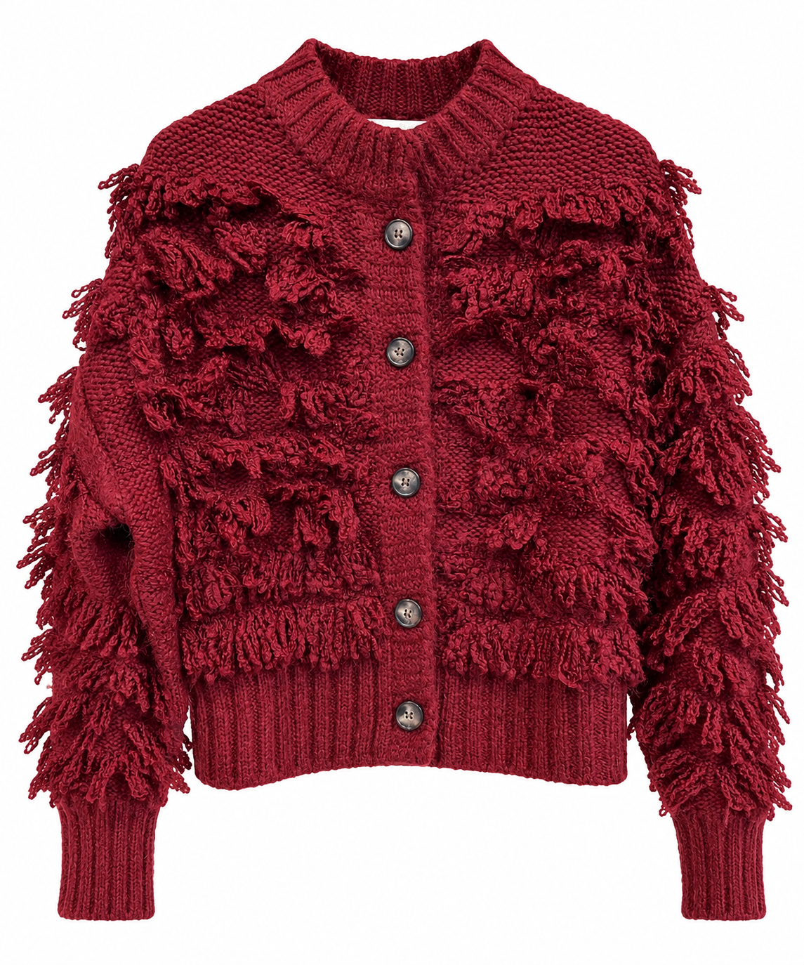 Cardigan Bomber frangiato
