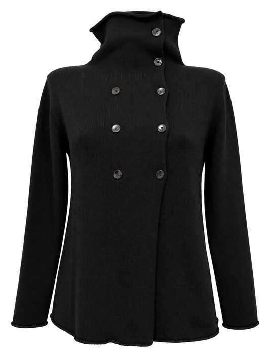 Cardigan doppiopetto pura lana