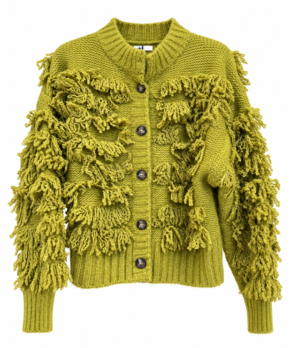 Cardigan Bomber frangiato