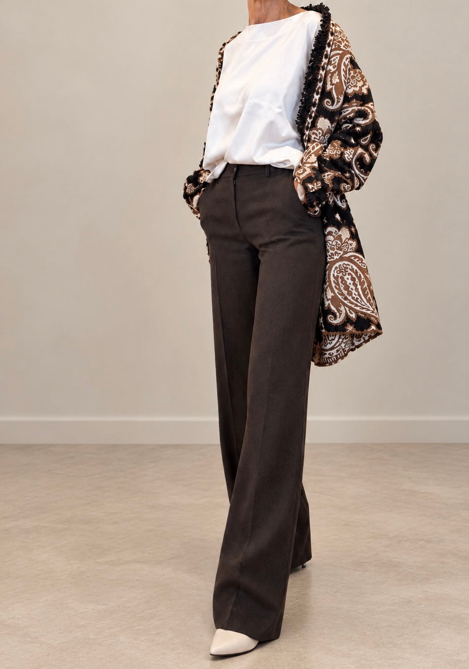 Pantalone palazzo in cady