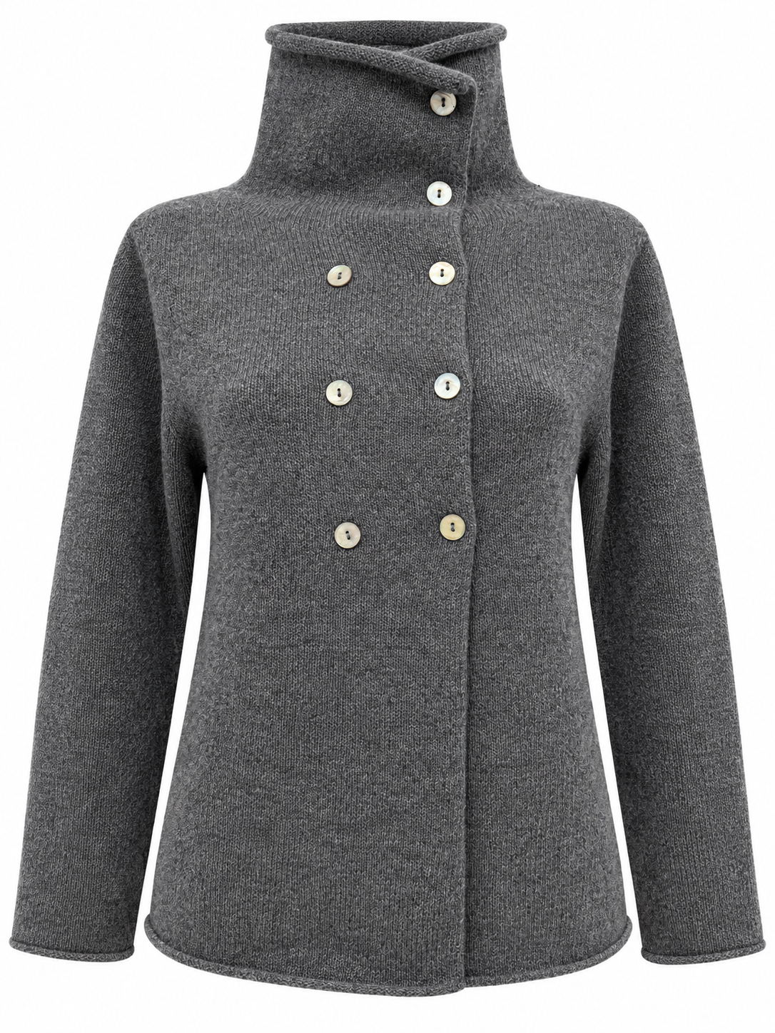 Cardigan doppiopetto pura lana