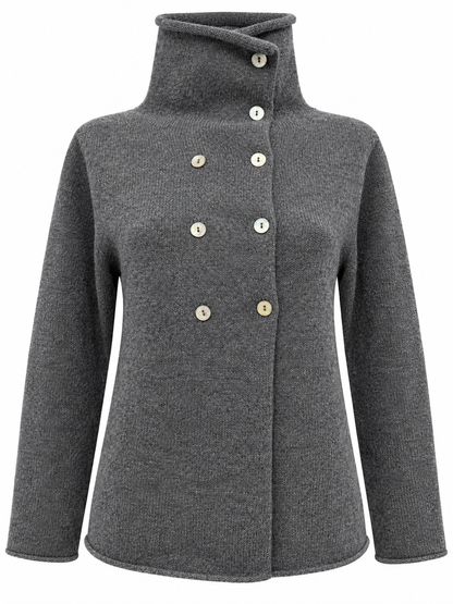 Cardigan doppiopetto pura lana