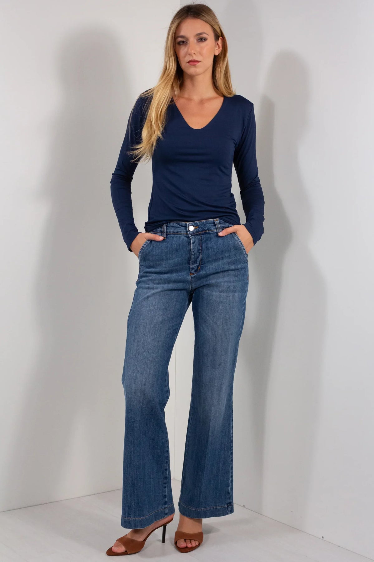 Jeans Palazzo con elastico