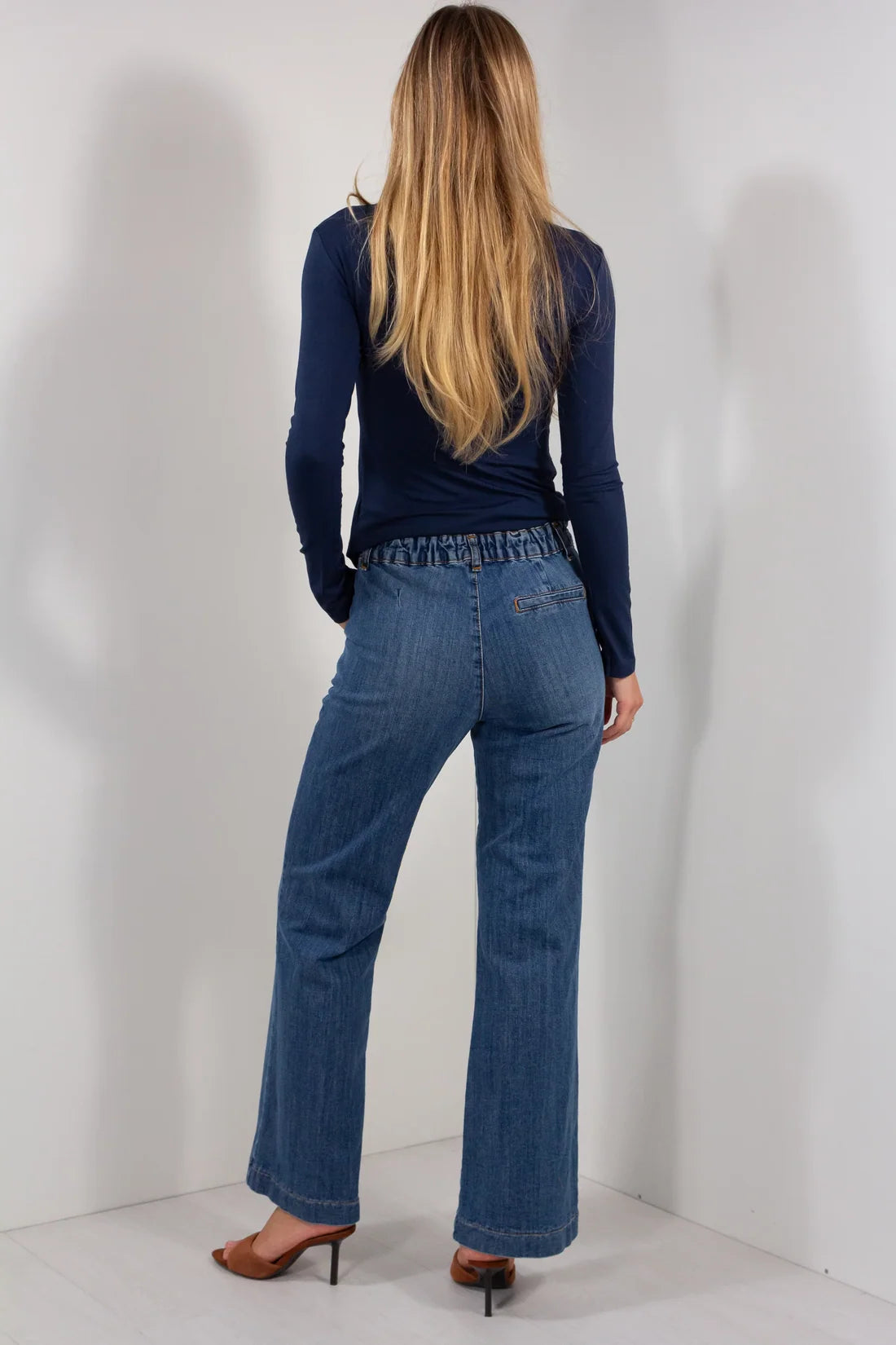 Jeans Palazzo con elastico